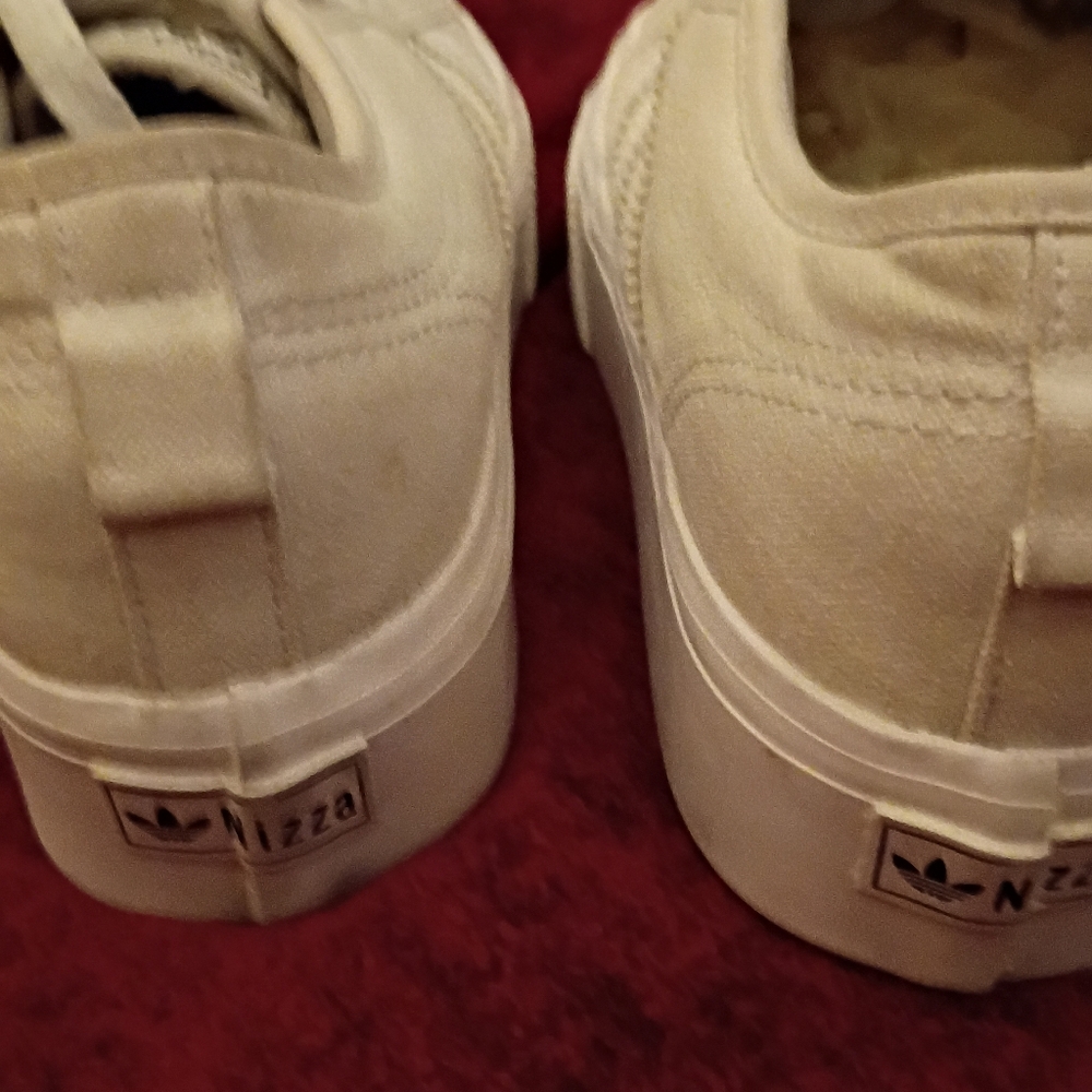 Adidas Cream Canvas Sneakers - Picture 7 of 8
